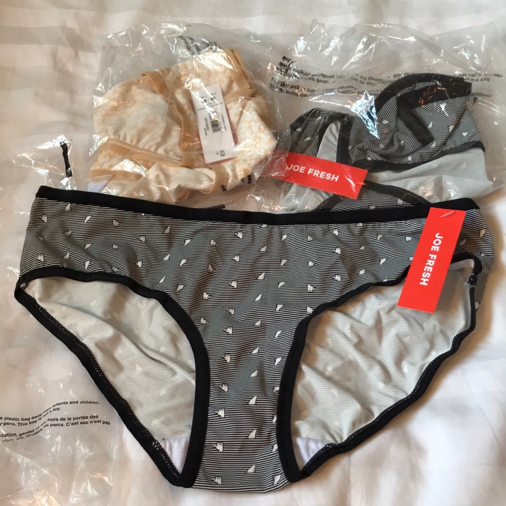 Free with purchase add on 3 pairs bikini briefs 2 unopened NWT